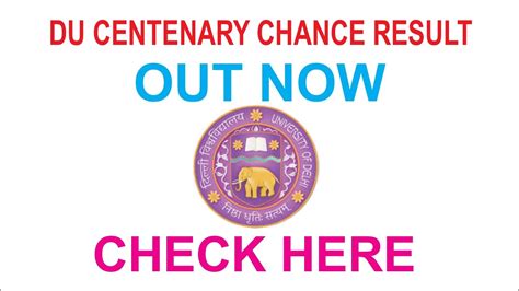 centenary chance result